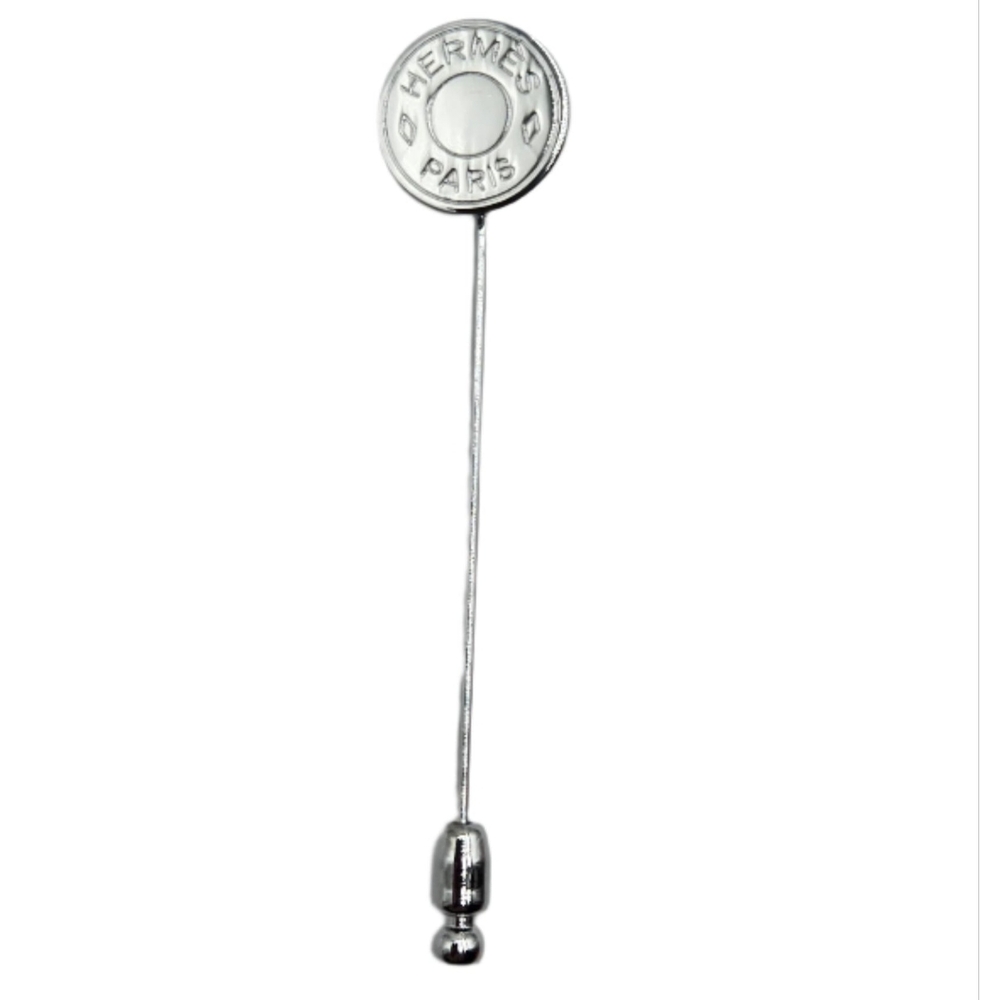 #24 Hermes Pin Brooch Serie Silver